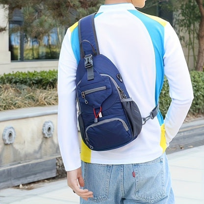 Sling Bag – Nylon, Large Capacity, Adjustable Strap, Multi Pocket – detail view 20