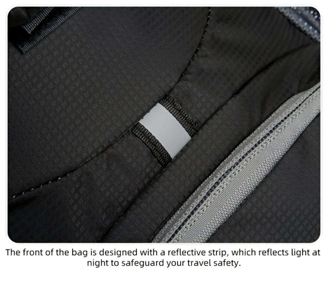 Sling Bag – Nylon, Large Capacity, Adjustable Strap, Multi Pocket – detail view 36