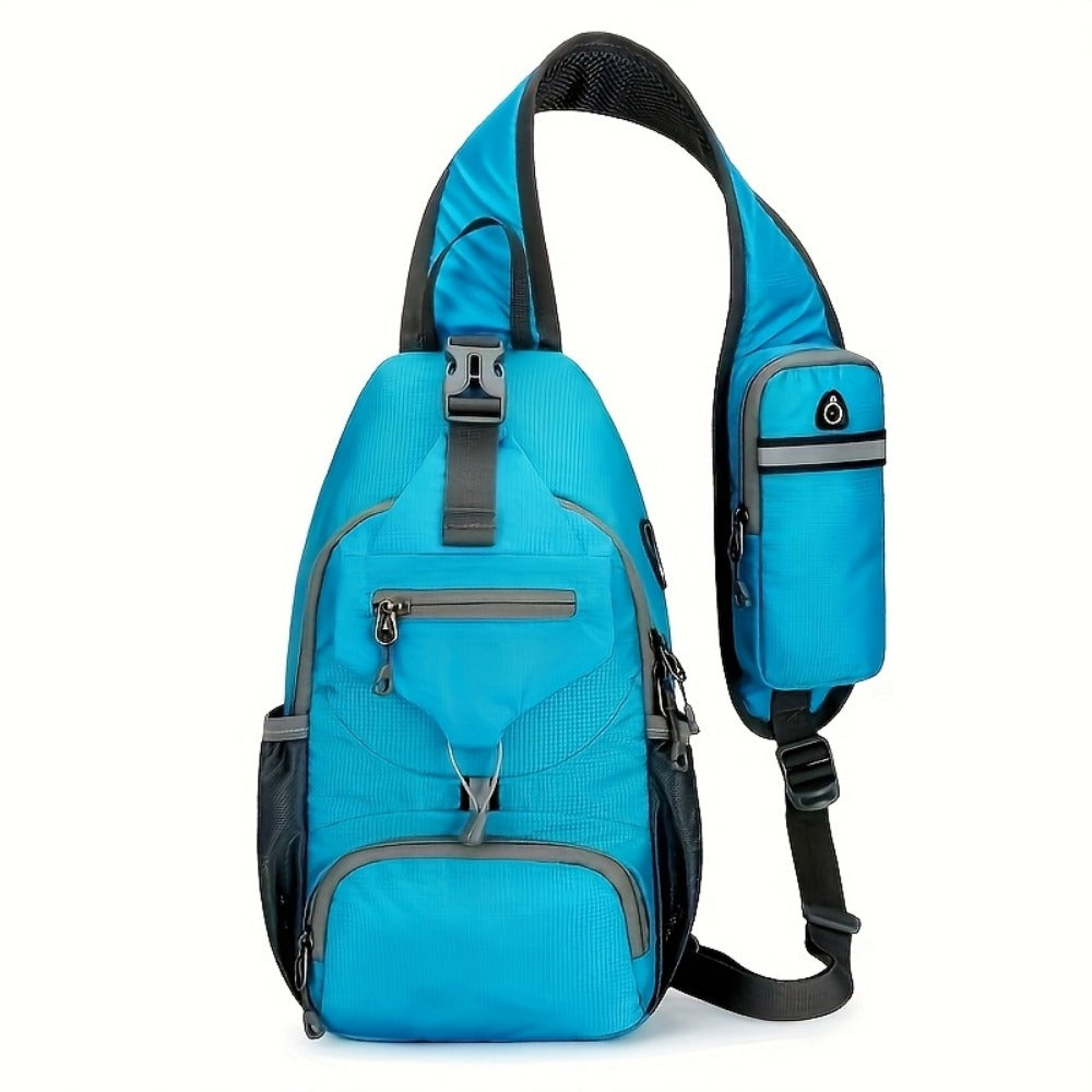 Sling Bag – Nylon, Large Capacity, Adjustable Strap, Multi Pocket – detail view 14