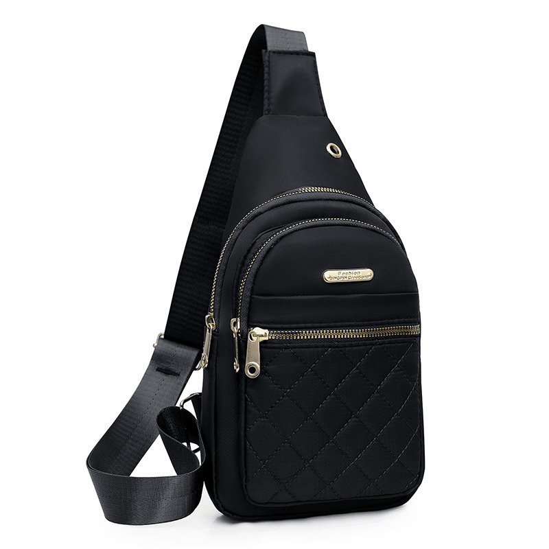 Sling Bag – Nylon, Lightweight, Multi-Pocket, Adjustable Strap – detail view 18