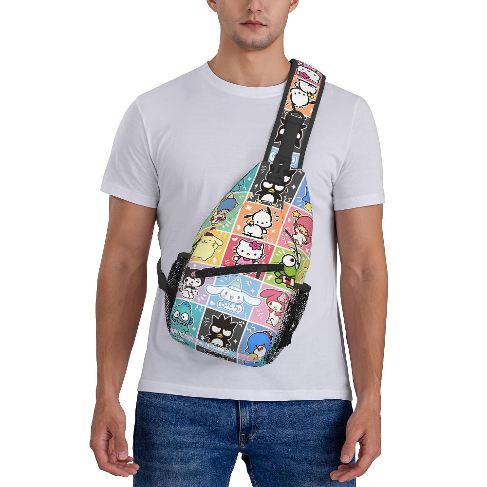 Sling Bag – Nylon, Lightweight, Adjustable Strap – detail view 11