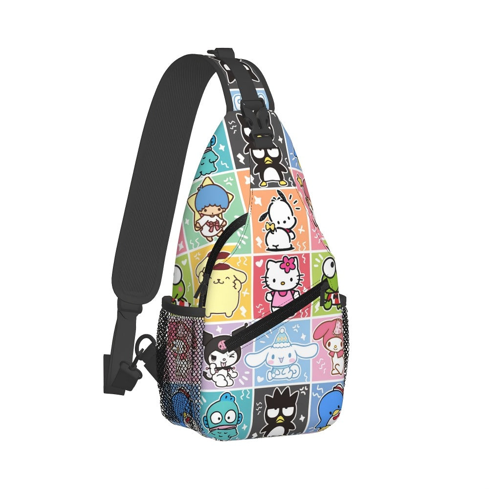 Sling Bag – Nylon, Lightweight, Adjustable Strap – detail view 2