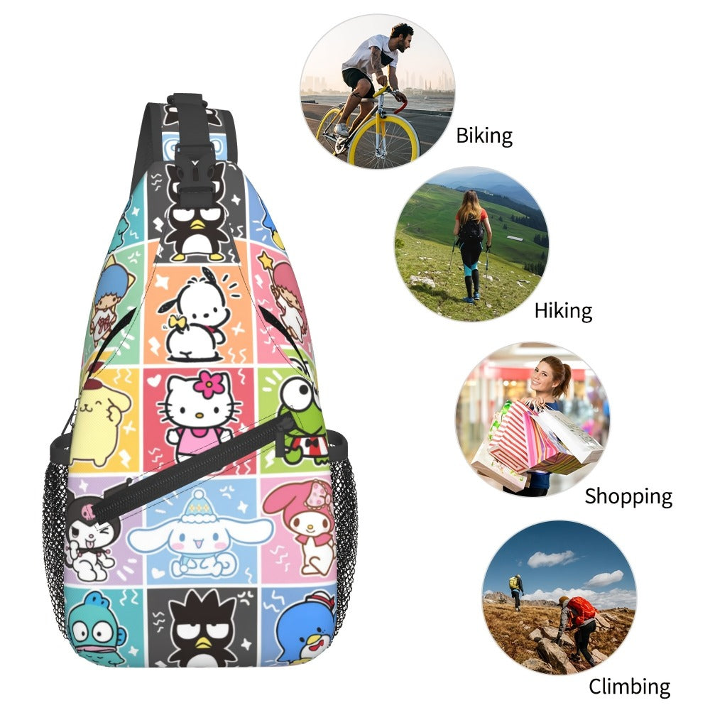 Sling Bag – Nylon, Lightweight, Adjustable Strap – detail view 4