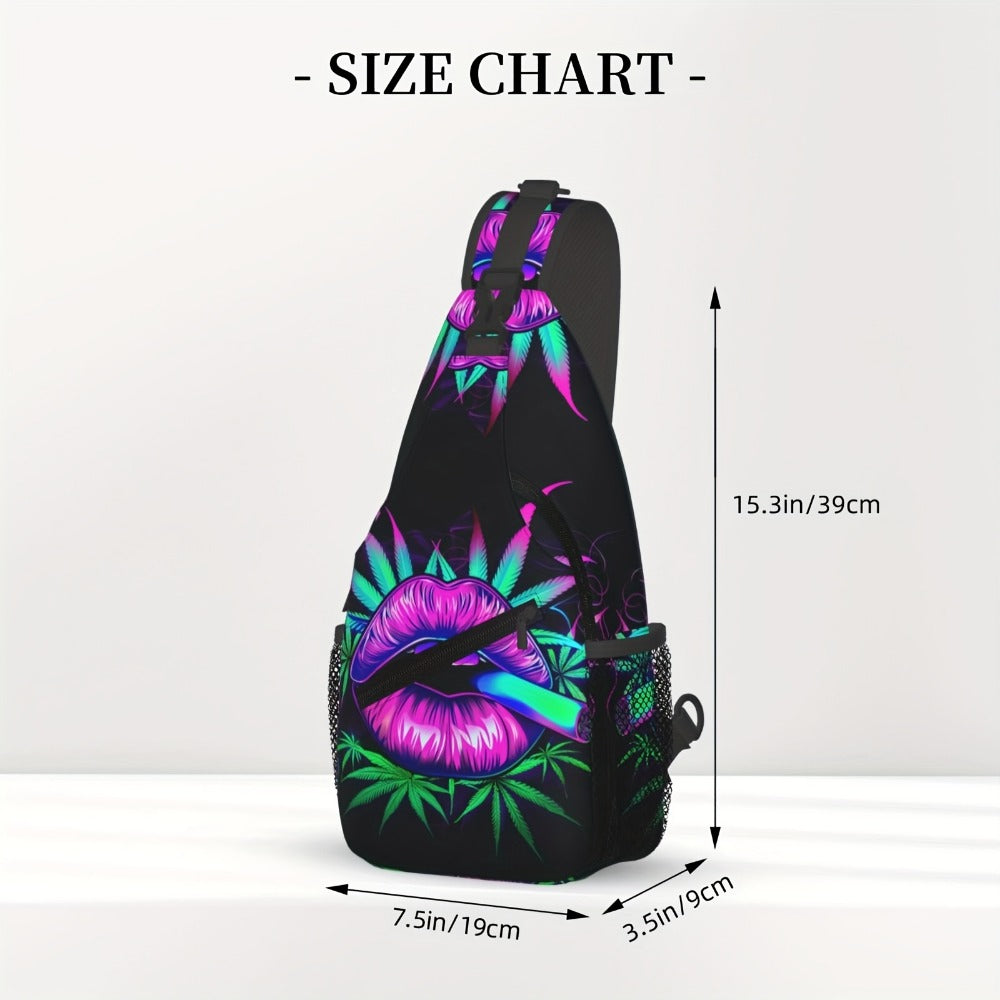 Sling Bag – Polyester, Large Capacity, for Travel & School – detail view 2