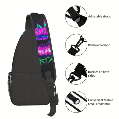 Sling Bag – Polyester, Large Capacity, for Travel & School – detail view 4
