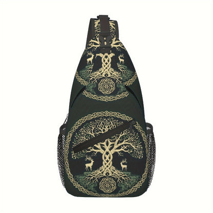 Sling Bag – Polyester, Large Capacity, Foldable, for Travel & Work – front view