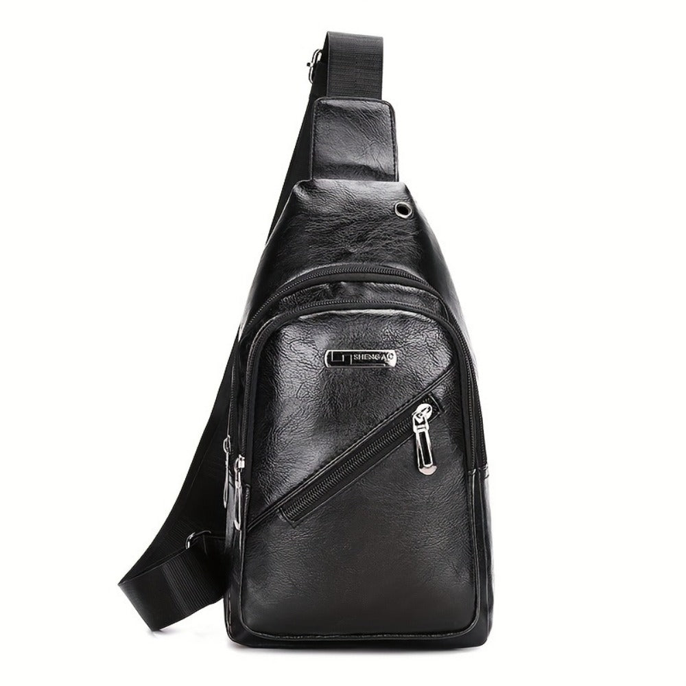 Sling Bag – PU Leather, Large Capacity, for Travel & Everyday Use – detail view 3