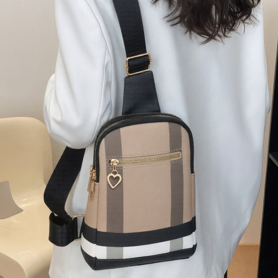 Sling Bag with PU Leather, Multi Pocket, and Work Ready in 4 Colors