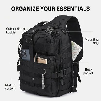 Sling Bag – for Travel & Everyday Use, Outdoor Sling Sports Tactical Hiking – detail view 9