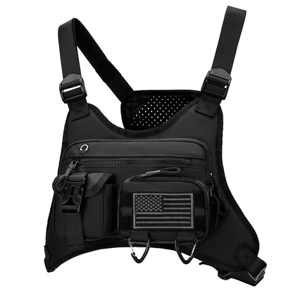 Sling Bag – for Travel & Work, Tactical Sports Chest Hollowed Out – front view - product view 22