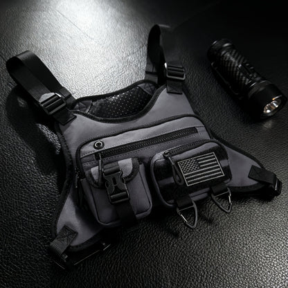 Sling Bag – for Travel & Work, Tactical Sports Chest Hollowed Out – detail view 2