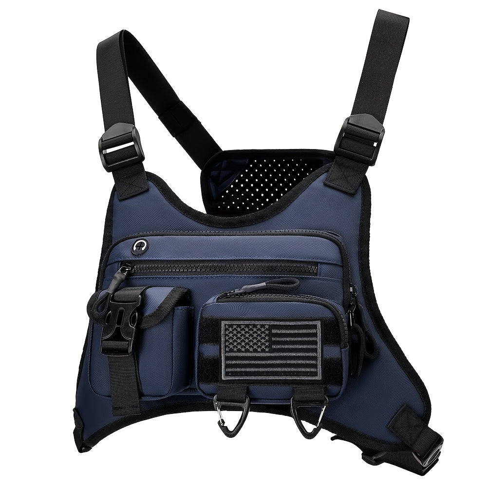Sling Bag – for Travel & Work, Tactical Sports Chest Hollowed Out – alternate view