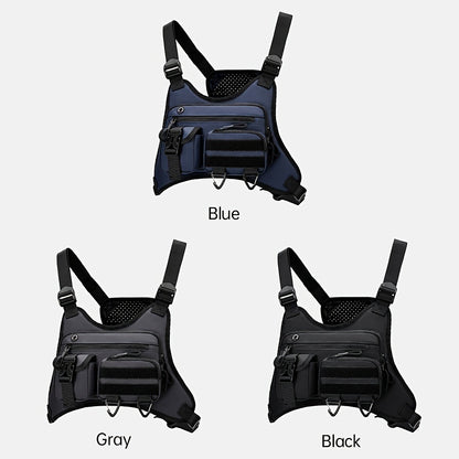 Sling Bag – for Travel & Work, Tactical Sports Chest Hollowed Out – detail view 15