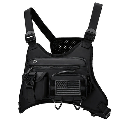 Sling Bag – for Travel & Work, Tactical Sports Chest Hollowed Out – detail view 5