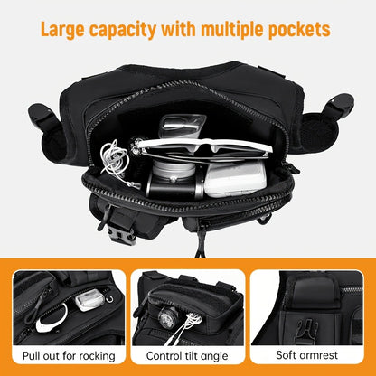 Sling Bag – for Travel & Work, Tactical Sports Chest Hollowed Out – detail view 10
