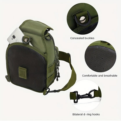 Sling Bag – for Travel, Oxford Cloth Chest Phone Pocket – detail view 23