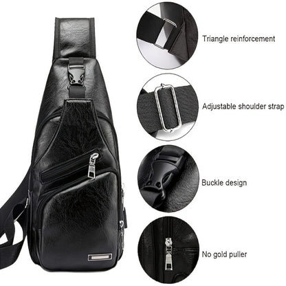 Sling Bag – USB Charging, Lightweight, for Travel – detail view 12