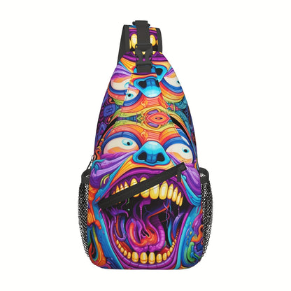 Sling Bag – Polyester, Large Capacity, Waterproof, for Travel & School – front view - product view 11