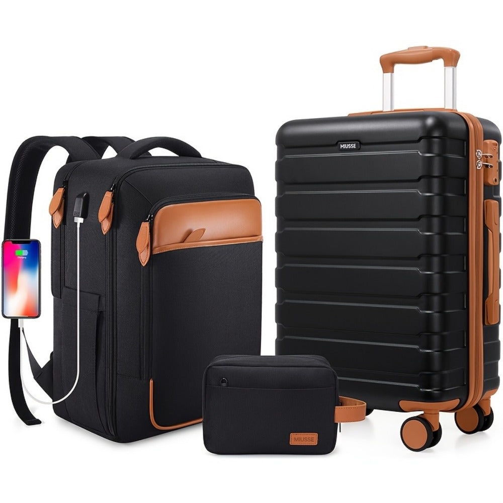 Travel Toiletry Bag – 3 Piece, 20 Inch, TSA Lock, Spinner Wheels – detail view 11