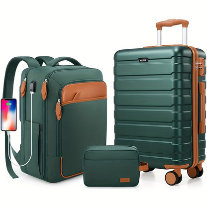Travel Toiletry Bag – 3 Piece, 20 Inch, TSA Lock, Spinner Wheels – alternate view
