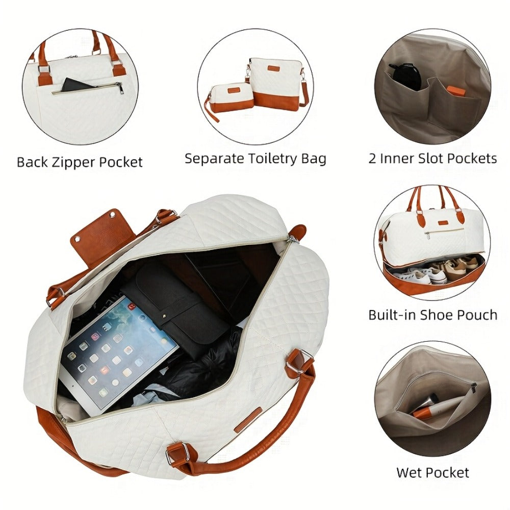 Travel Toiletry Bag – 3 Piece, Large Capacity, for Travel & Work – detail view 7
