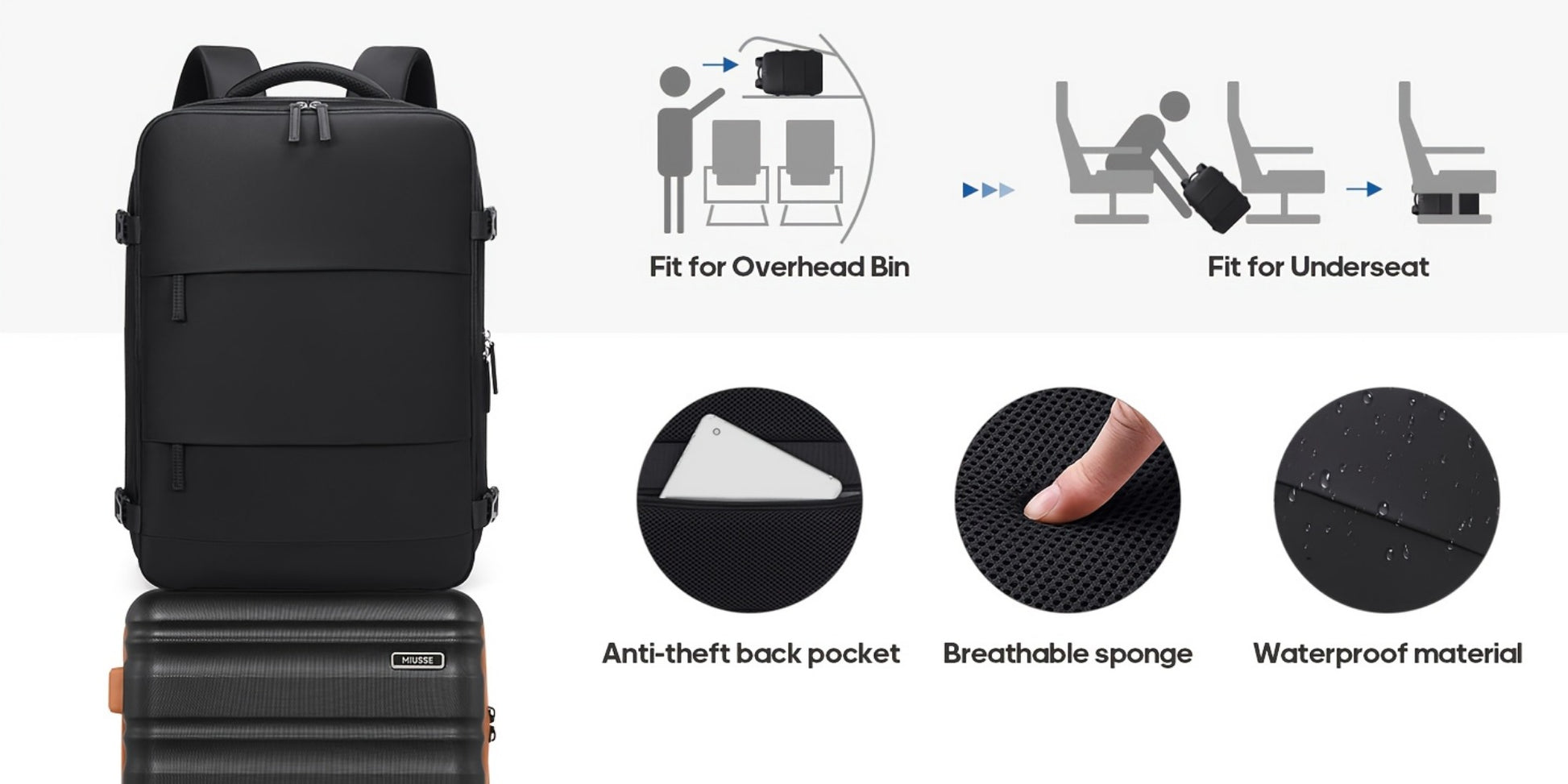 Travel Toiletry Bag – 3 Piece, 20 Inch, TSA Lock – detail view 21