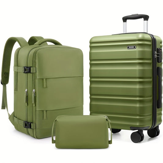 Travel Toiletry Bag – 3 Piece, 20 Inch, TSA Lock – front view