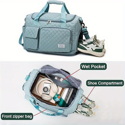 Travel Toiletry Bag – for Travel, Weekender Shoe Compartment Toiletry Oxford – detail view 12