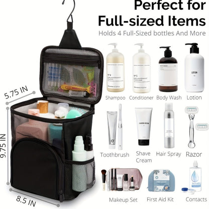 Travel Toiletry Bag – for School, College Shower Caddy Mesh Hanging – detail view 2