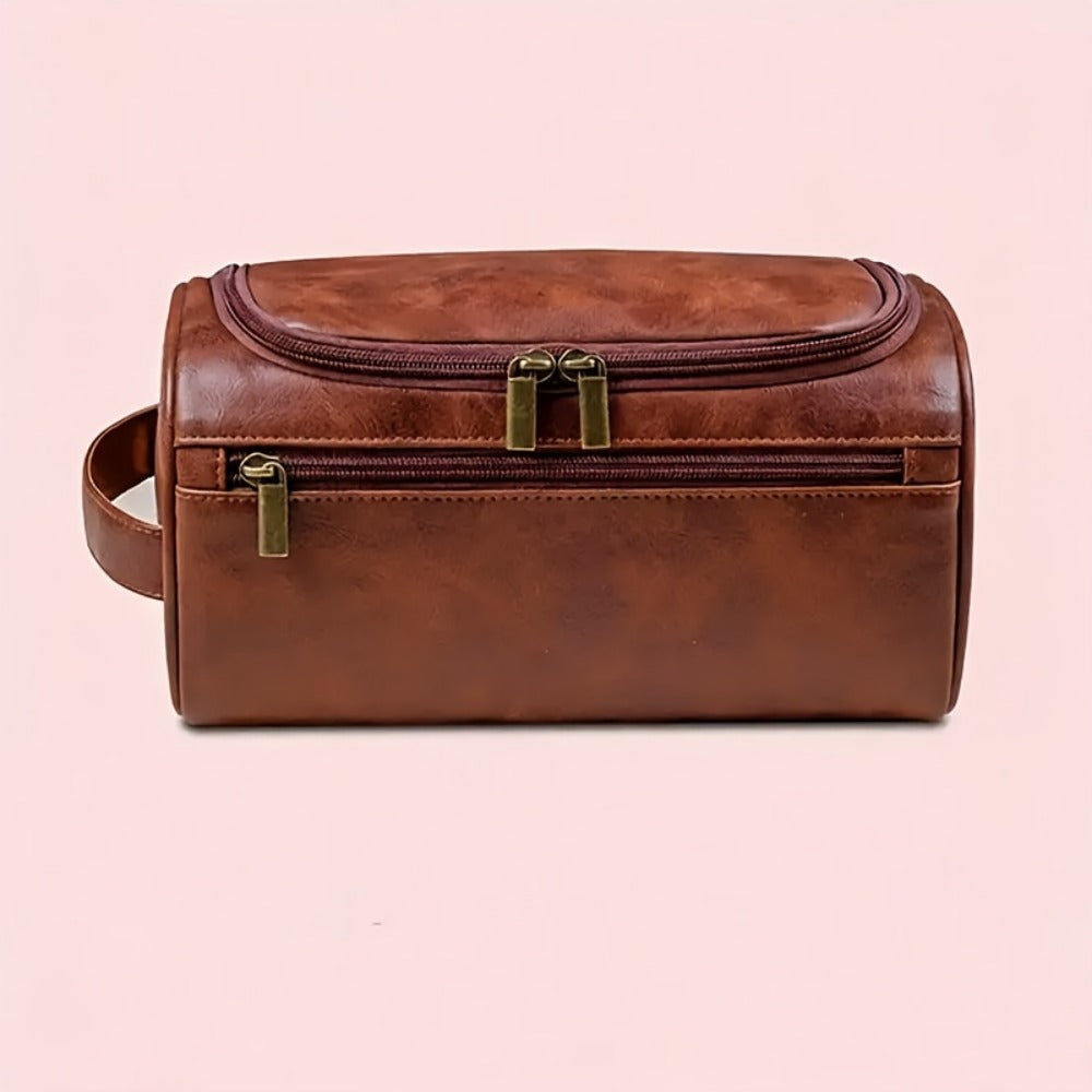 Travel Toiletry Bag – PU Leather, Large Capacity, Waterproof, for Travel & Everyday Use – detail view 5