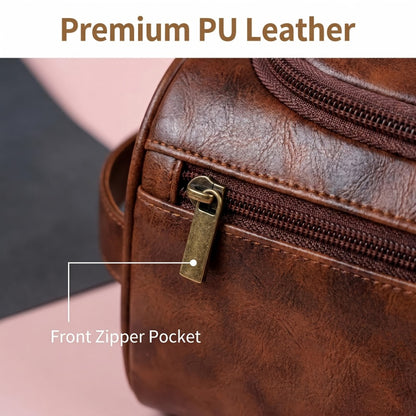 Travel Toiletry Bag – PU Leather, Large Capacity, Waterproof, for Travel & Everyday Use – detail view 6