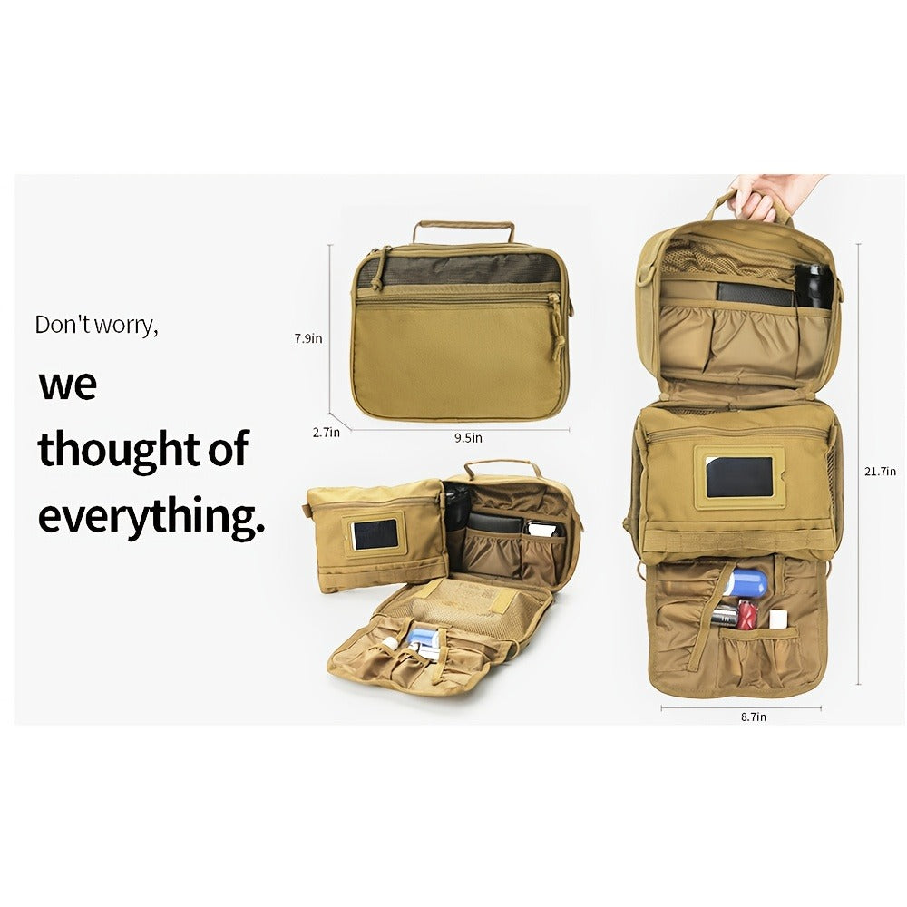 Travel Toiletry Bag – for Travel, Tactical Toiletry Hanging Dopp Kit – detail view 3