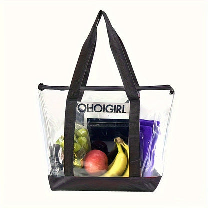 Tote Bag for Women – PVC, Clear, Transparent, for Travel | Bag Vero – front view