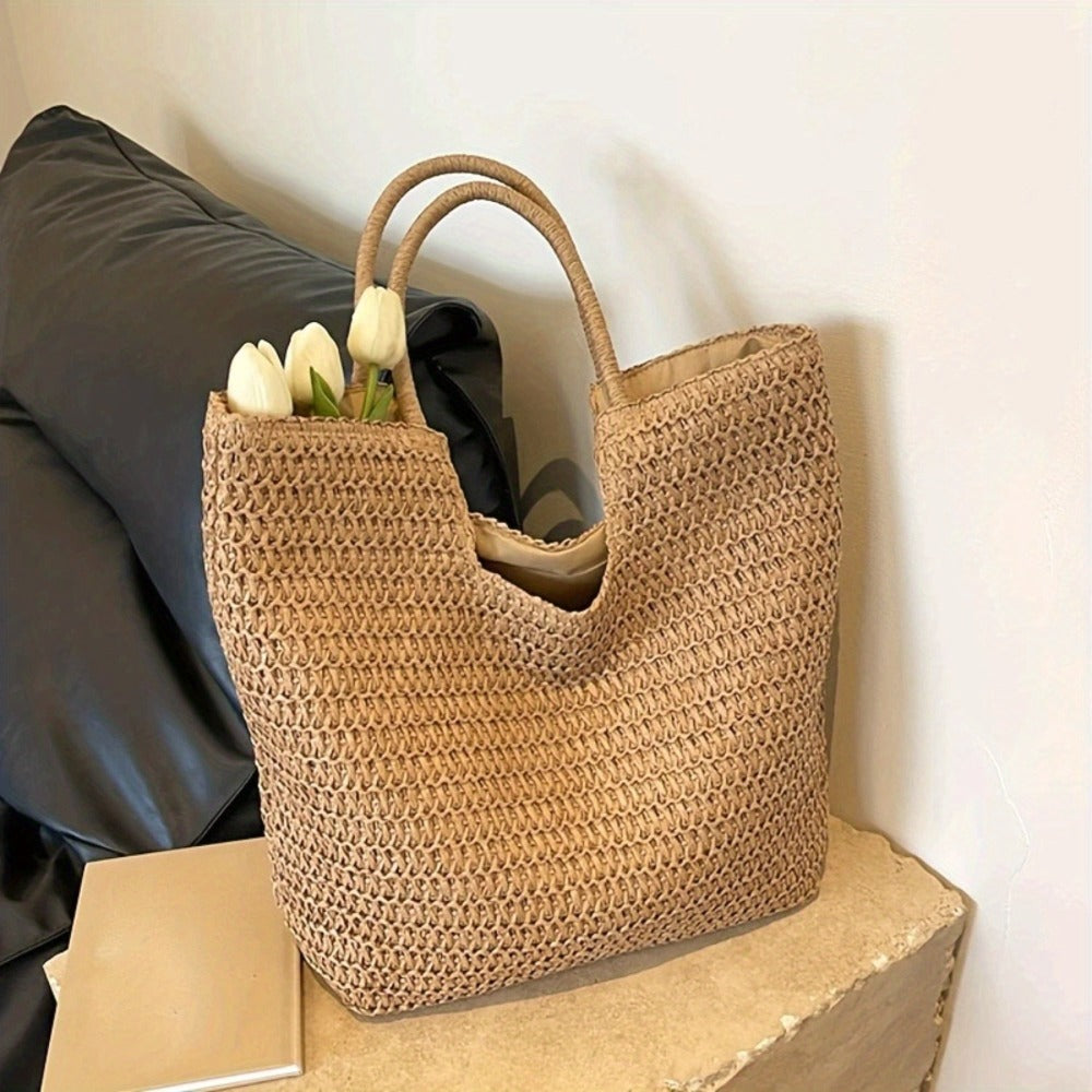 Tote Bag for Women – Straw, Large Capacity | Bag Vero – front view