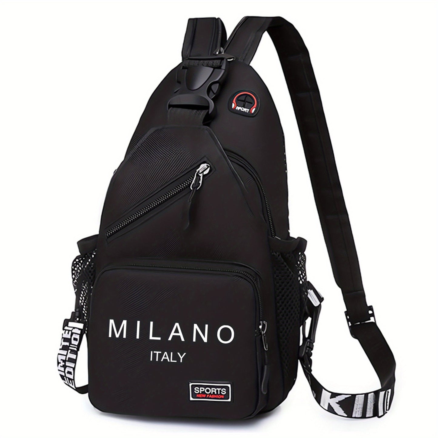 Travel Backpack – Polyester, Convertible, Large Capacity, Adjustable Strap | Bag Vero – front view