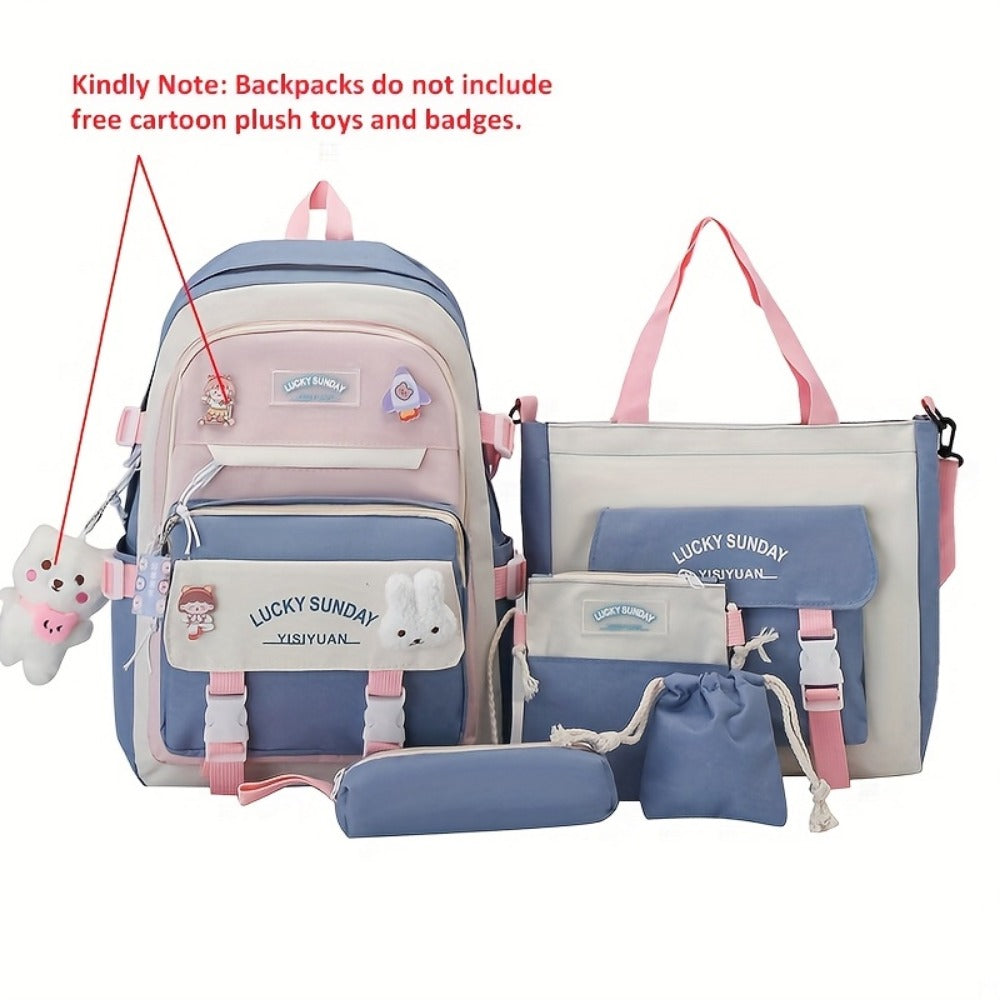 Travel Backpack – 5-Piece, Large Capacity, Lightweight, for Travel & School – detail view 16