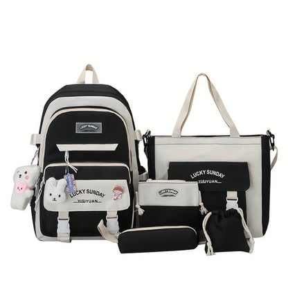 Travel Backpack – 5-Piece, Large Capacity, Lightweight, for Travel & School – detail view 30