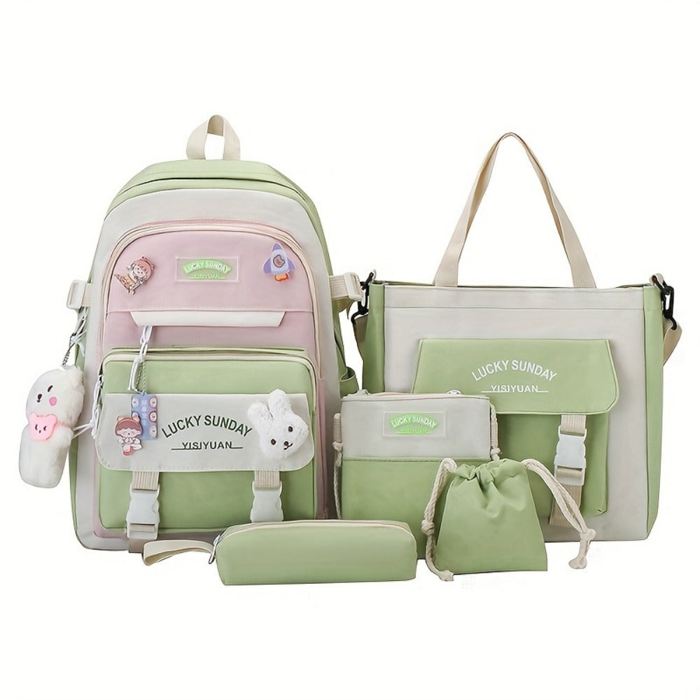 Travel Backpack – 5-Piece, Large Capacity, Lightweight, for Travel & School – detail view 34