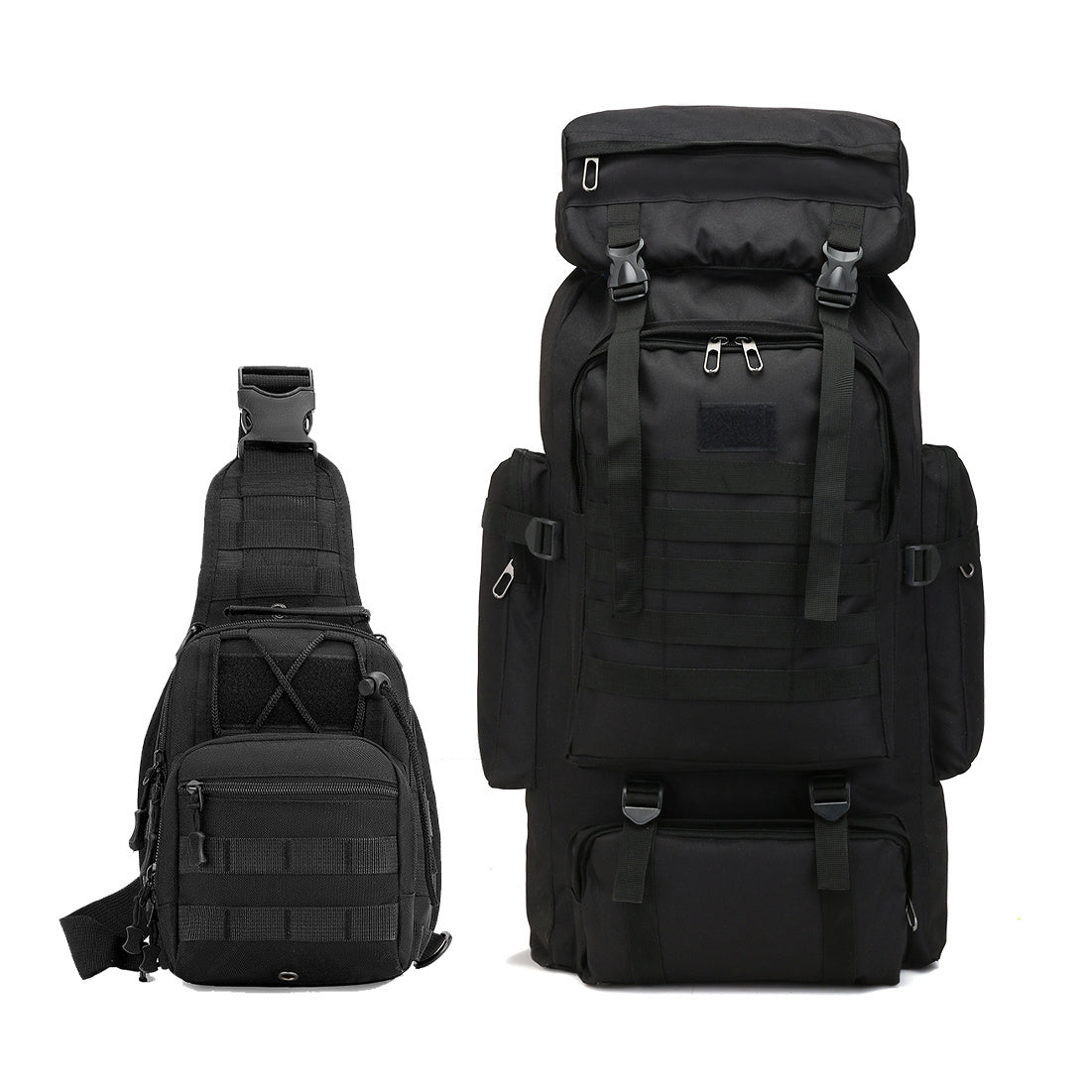 Travel Backpack – 80L, 80l Tactical Molle System Multi – detail view 4