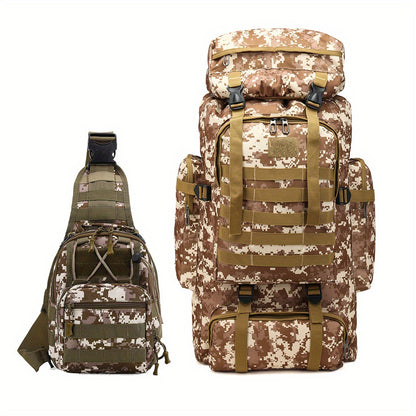 Travel Backpack – 80L, 80l Tactical Molle System Multi – detail view 6