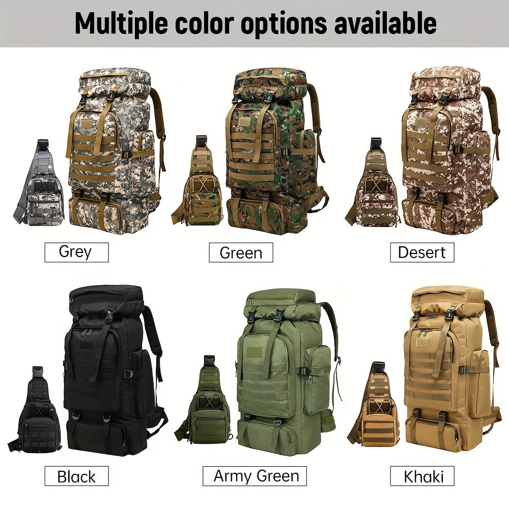 Travel Backpack – 80L, 80l Tactical Molle System Multi – detail view 25