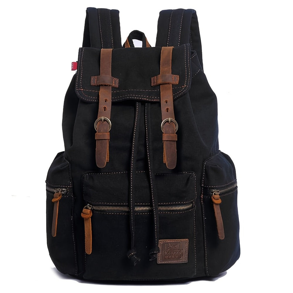 Travel Backpack – Canvas, Lightweight, Multi-Pocket, for Travel & Work – detail view 5