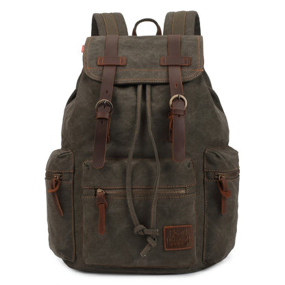 Travel Backpack – Canvas, Lightweight, Multi-Pocket, for Travel & Work – detail view 9