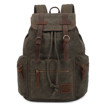 Travel Backpack – Canvas, Lightweight, Multi-Pocket, for Travel & Work – detail view 2
