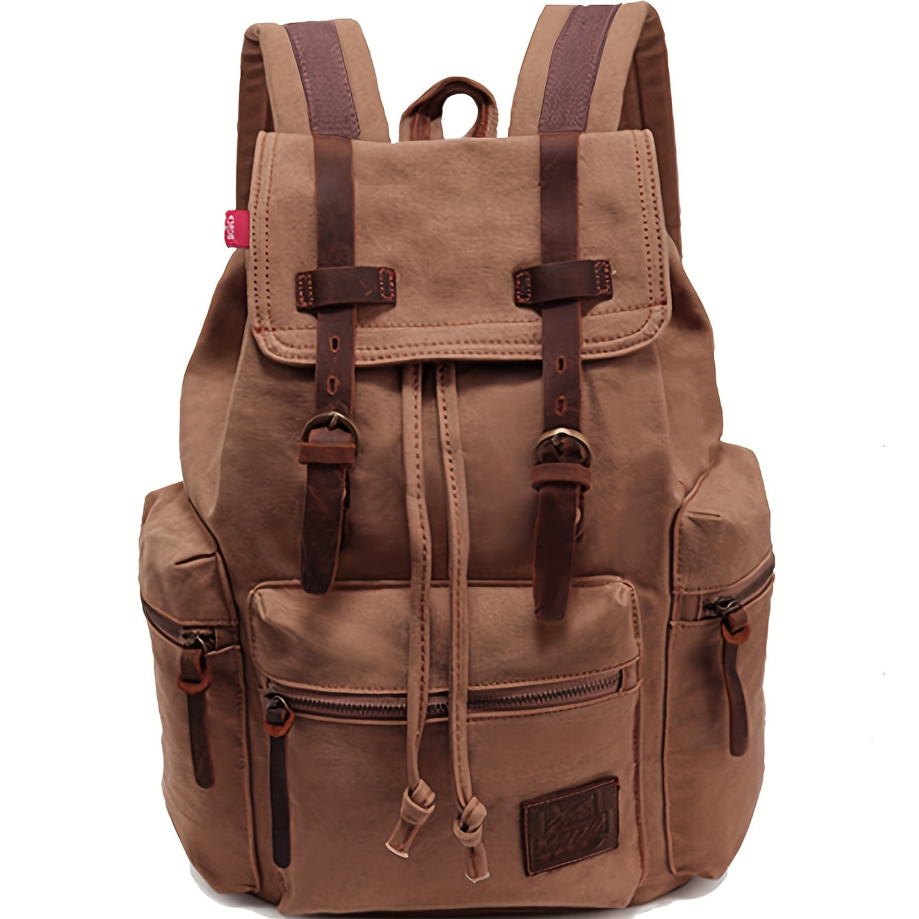 Travel Backpack – Canvas, Lightweight, Multi-Pocket, for Travel & Work – alternate view