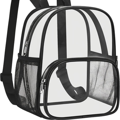 Travel Backpack – Clear, Transparent, Adjustable Strap, for Travel & Work – detail view 5