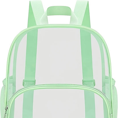 Travel Backpack – Clear, Transparent, Adjustable Strap, for Travel & Work – detail view 6