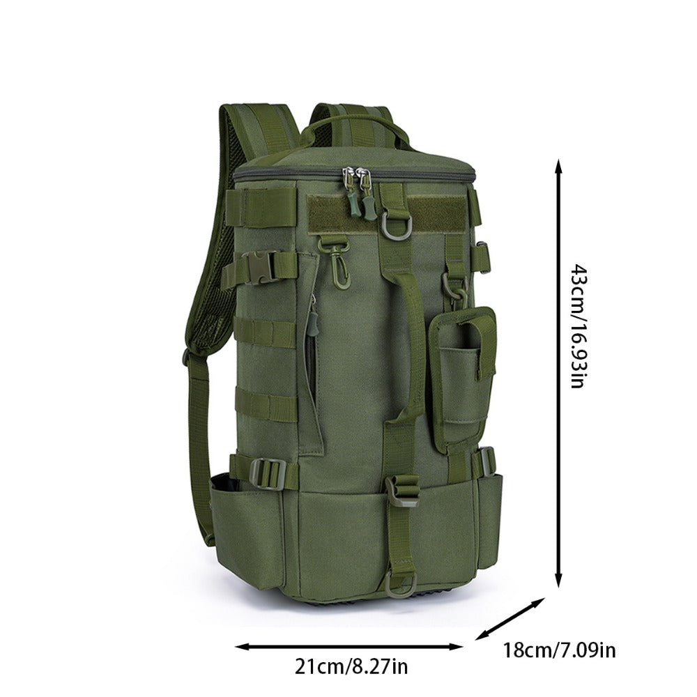 Travel Backpack – Convertible, Fishing Lure Compartment Dry Wet – detail view 24