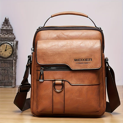 Travel Backpack – Genuine Leather, Large Capacity, Adjustable Strap, for Travel & Work – detail view 3