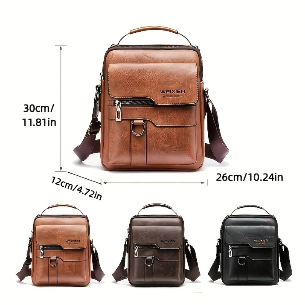 Travel Backpack – Genuine Leather, Large Capacity, Adjustable Strap, for Travel & Work – detail view 4